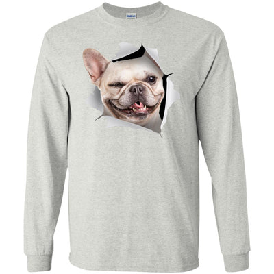 Winking Frenchie Long Sleeve Ultra Cotton T-Shirt