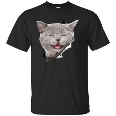 Grey Cat Laughing Ultra Cotton T-Shirt