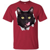 Black Cat Licking Youth Cotton T-Shirt