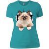 Brown Ragdoll Cat Ladies' T-Shirt
