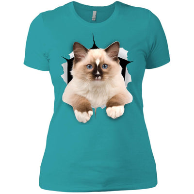 Brown Ragdoll Cat Ladies' T-Shirt