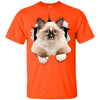 Brown Ragdoll Cat Youth Cotton T-Shirt