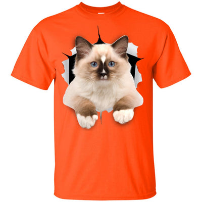 Brown Ragdoll Cat Youth Cotton T-Shirt