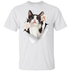 Black & White Reaching Cat Youth Cotton T-Shirt