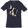 Black & White Frenchie Infant Jersey T-Shirt