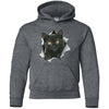 Black Kitten Youth Pullover Hoodie