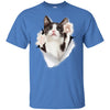 Black & White Reaching Cat Youth Cotton T-Shirt