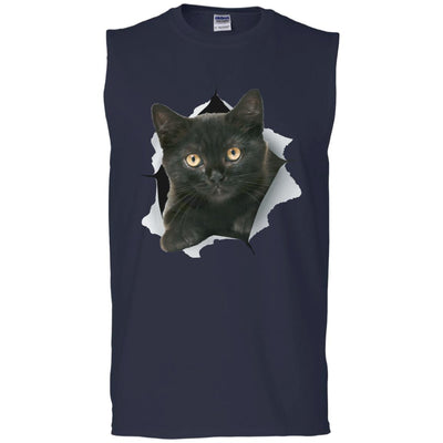 Black Kitten Men's Ultra Cotton Sleeveless T-Shirt