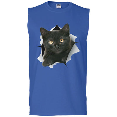 Black Kitten Men's Ultra Cotton Sleeveless T-Shirt