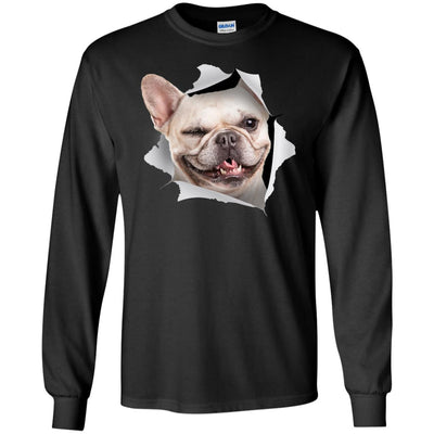Winking Frenchie Long Sleeve Ultra Cotton T-Shirt