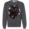 Black Cat Crewneck Pullover Sweatshirt