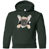 French Bulldog Pup Youth Pullover Hoodie