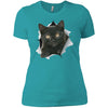 Black Kitten Ladies' T-Shirt