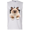 Brown Ragdoll Cat Men's Ultra Cotton Sleeveless T-Shirt