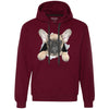 French Bulldog Pup Heavyweight Pullover Fleece Hoodie