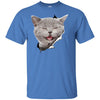 Grey Cat Laughing Youth Cotton T-Shirt