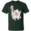 White Cat Reaching Ultra Cotton T-Shirt