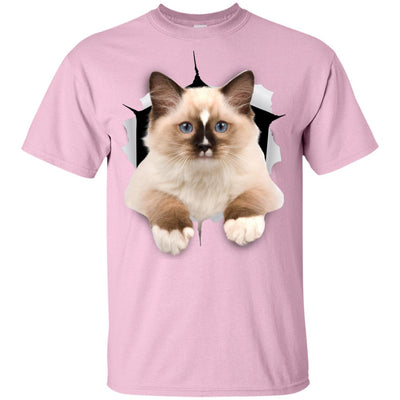 Brown Ragdoll Cat Youth Cotton T-Shirt