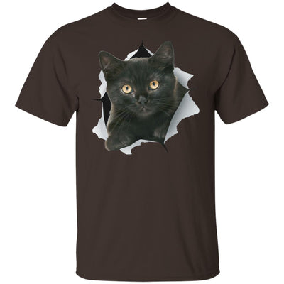 Black Kitten Youth Cotton T-Shirt