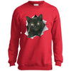 Black Kitten Youth Crewneck Sweatshirt