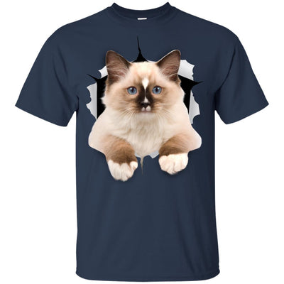Brown Ragdoll Cat Youth Cotton T-Shirt