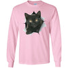 Black Kitten Long Sleeve Ultra Cotton T-Shirt