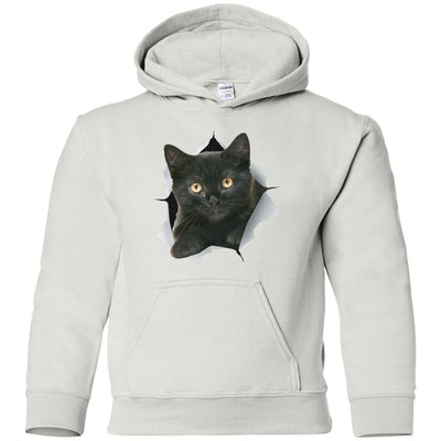 Black Kitten Youth Pullover Hoodie