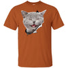 Grey Cat Laughing Youth Cotton T-Shirt