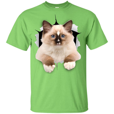 Brown Ragdoll Cat Youth Cotton T-Shirt