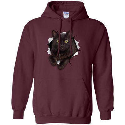 Black Cat Pullover Hoodie