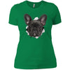 Black Frenchie Ladies' T-Shirt