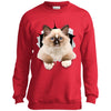 Brown Ragdoll Cat Youth Crewneck Sweatshirt