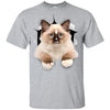 Brown Ragdoll Cat Youth Cotton T-Shirt