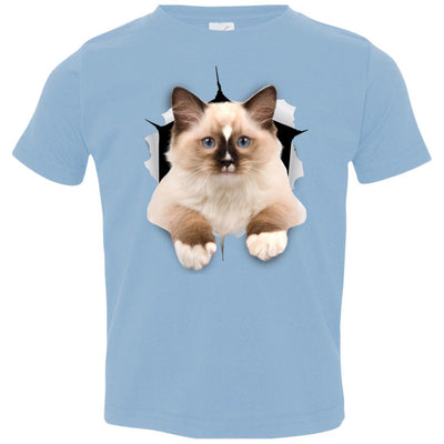 Brown Ragdoll Cat Toddler Jersey T-Shirt
