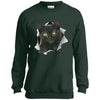 Black Kitten Youth Crewneck Sweatshirt