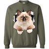 Brown Ragdoll Cat Crewneck Pullover Sweatshirt