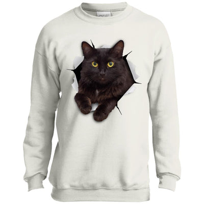 Black Cat Youth Crewneck Sweatshirt