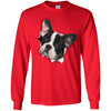 Black & White Frenchie Long Sleeve Ultra Cotton T-Shirt