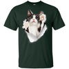 Black & White Reaching Cat Youth Cotton T-Shirt