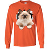 Brown Ragdoll Cat Long Sleeve Ultra Cotton T-Shirt