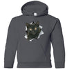 Black Kitten Youth Pullover Hoodie