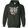 Grey Cat Laughing Pullover Hoodie