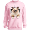 Brown Ragdoll Cat Youth Crewneck Sweatshirt