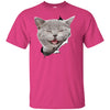 Grey Cat Laughing Youth Cotton T-Shirt