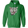 Grey Cat Laughing Pullover Hoodie