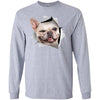 Winking Frenchie Long Sleeve Ultra Cotton T-Shirt