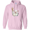 White Cat Reaching Pullover Hoodie