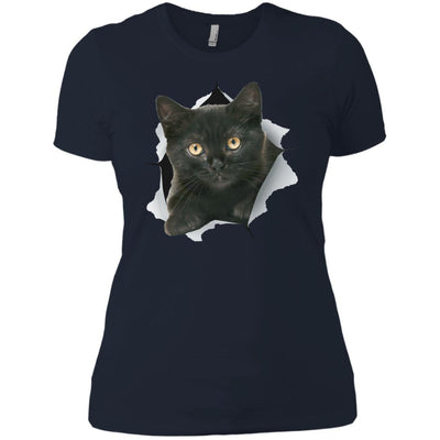 Black Kitten Ladies' T-Shirt