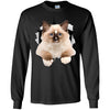 Brown Ragdoll Cat Long Sleeve Ultra Cotton T-Shirt