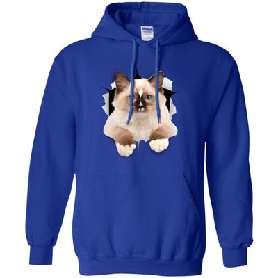 Brown Ragdoll Cat Pullover Hoodie